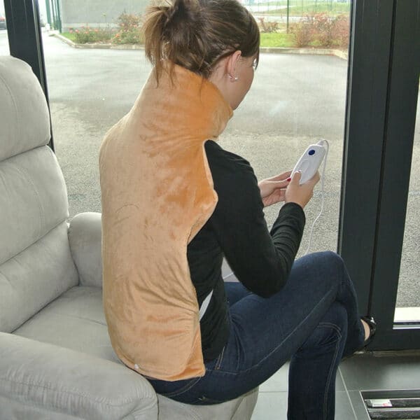 COUSSIN CHAUFFANT ÉLECTRIQUE CONFORT DOS ET NUQUE